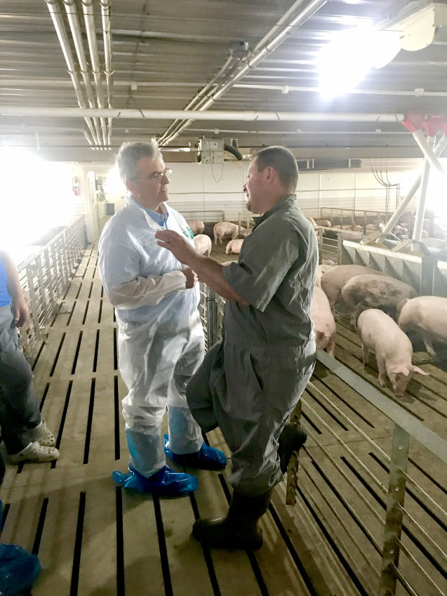 Fithian hog facility tour1